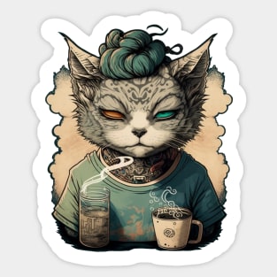 Fetty Cat Sticker